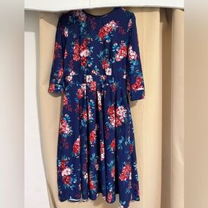 Floral Blue Dress